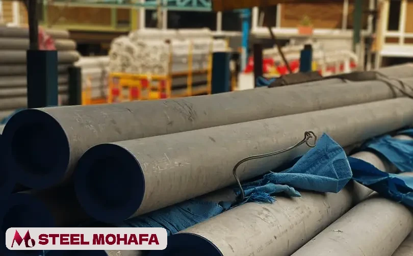انبار مرکزی مگاسنتر استیل مهفا - بزرگترین فروشنده لوله و مقاطع استیل در بازار آهن شادآباد